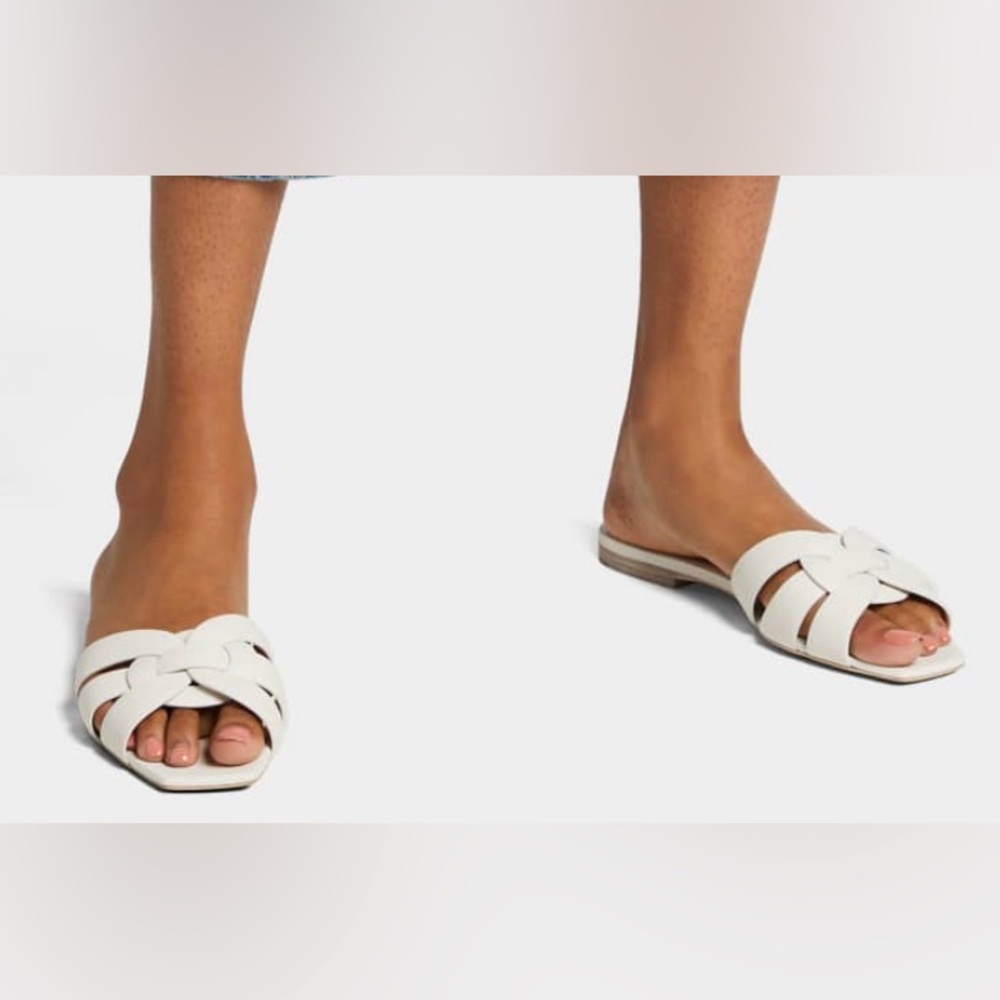 Saint Laurent Tribute Leather Slides